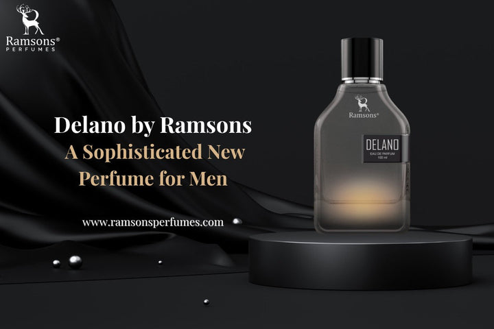 Delano Eau De Parfum by Ramsons – a sophisticated, long-lasting perfume for men in a sleek black bottle