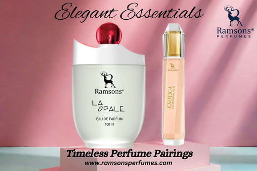 Elegant Essentials by Ramsons Perfumes: Timeless pairings of La Opale and Exotica Eau de Parfum. Shop now at ramsonsperfumes.com