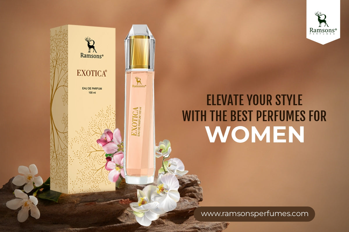 Ramsons Exotica perfume for women with elegant packaging, floral accents, and a luxurious design to elevate your style