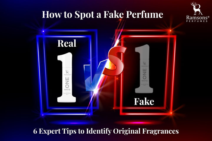 Real vs Fake Ramsons perfume comparison with expert tips to identify original fragrances visually.