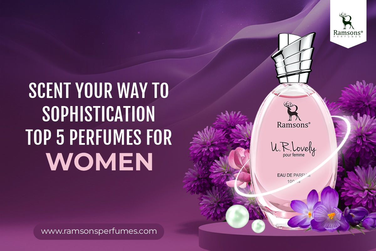 Ramsons U.R. Lovely perfume for women with floral design, showcasing sophistication and elegance