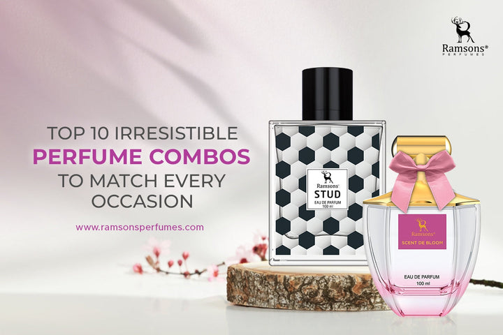 Top 10 irresistible perfume combos from Ramsons Perfumes, featuring Stud and Scent De Bloom for every occasion. www.ramsonsperfumes.com