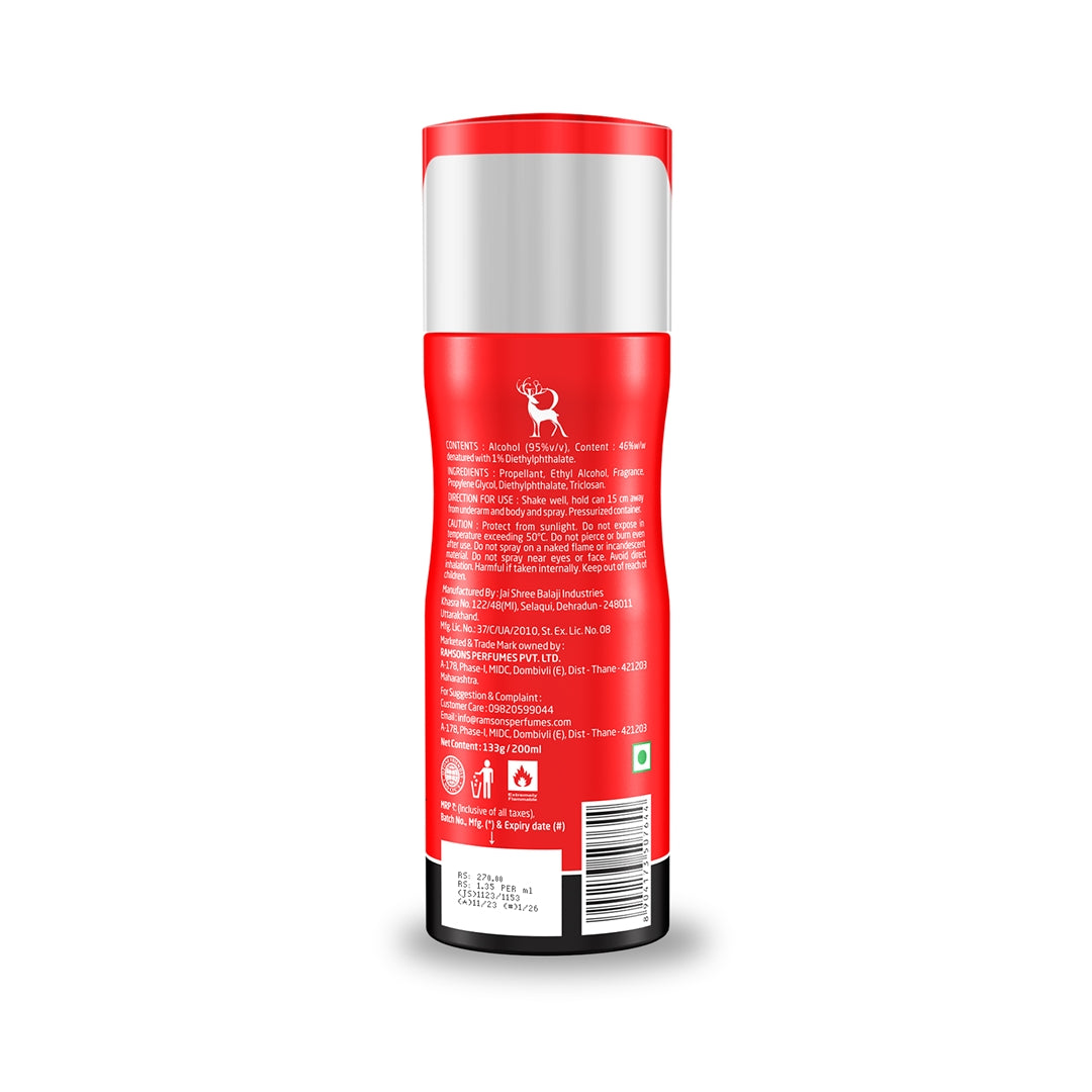 Red Zx Deodorant Spray