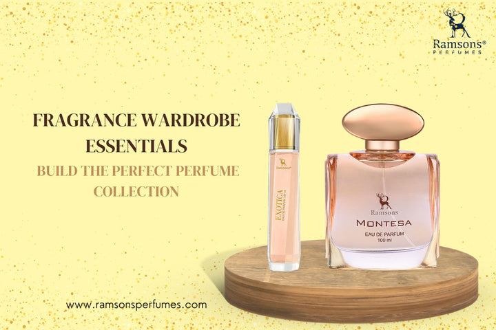 Ramsons Perfumes ad featuring Montesa and Exotica fragrances. Build your perfect perfume collection. Visit ramsonsperfumes.com.