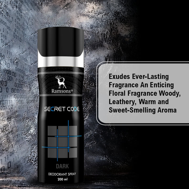 Secret Code Dark Deodorant Spray - 200ML