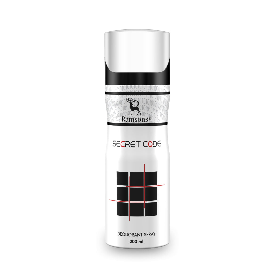 Secret Code Deodorant Spray 200ML – Ramsons Perfumes