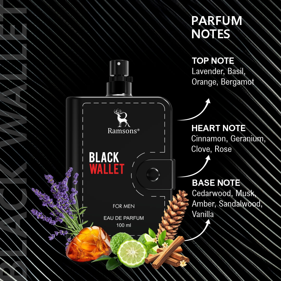 Black Wallet For Men - Eau De Parfum - 100ML