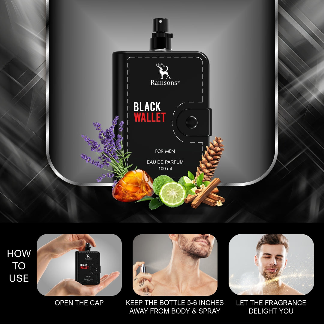 Black Wallet For Men - Eau De Parfum - 100ML