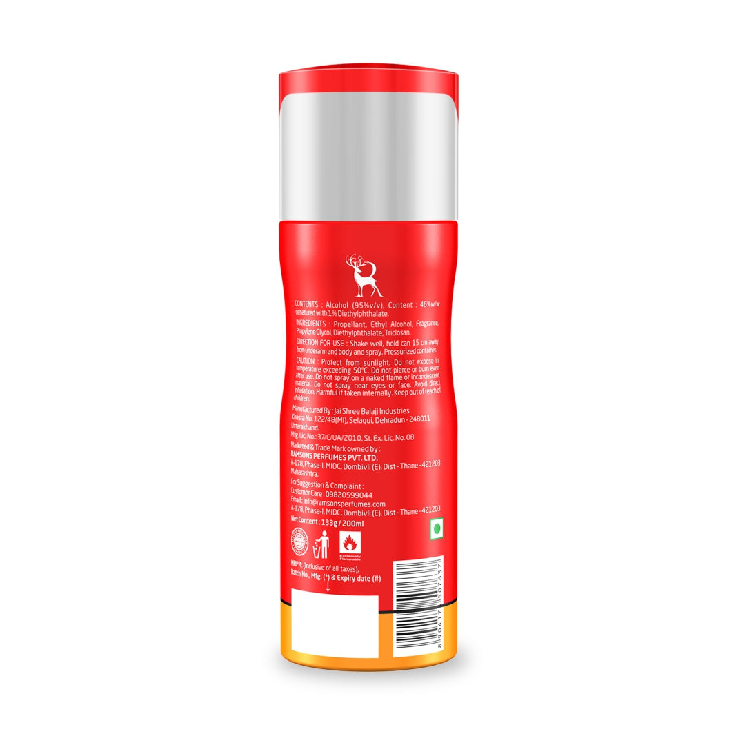 Red Zx Allrounder - Deodorant Spray - 200ML – Ramsons Perfumes
