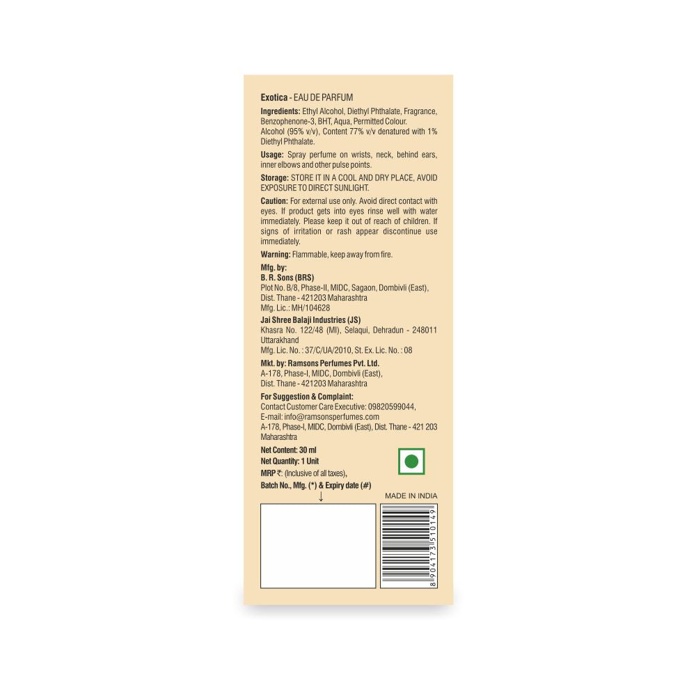 Exotica - Eau De Parfum - 30ML