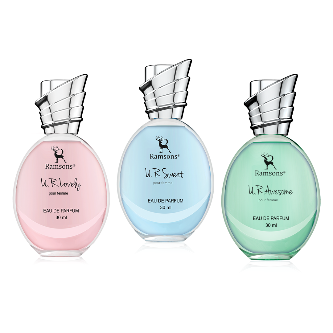 U.R.Lovely, Sweet & Awesome Parfum Combo Pack - 3 x 30ML