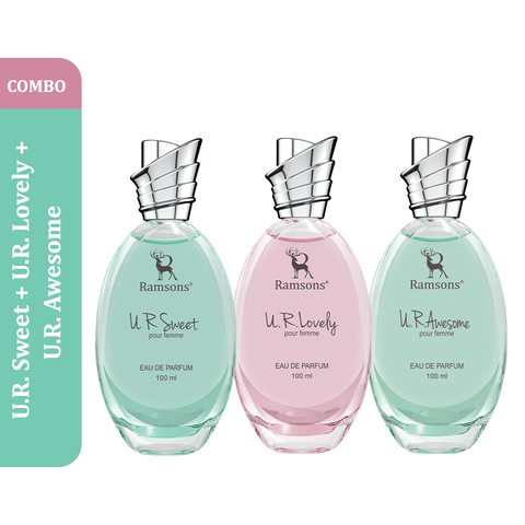 U.R.Lovely + U.R.Sweet + U.R.Awesome 100ML Parfum Combo Pack