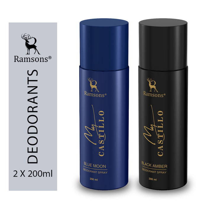 My Castillo Blue Moon & Black Amber 200ML Deo Combo Pack