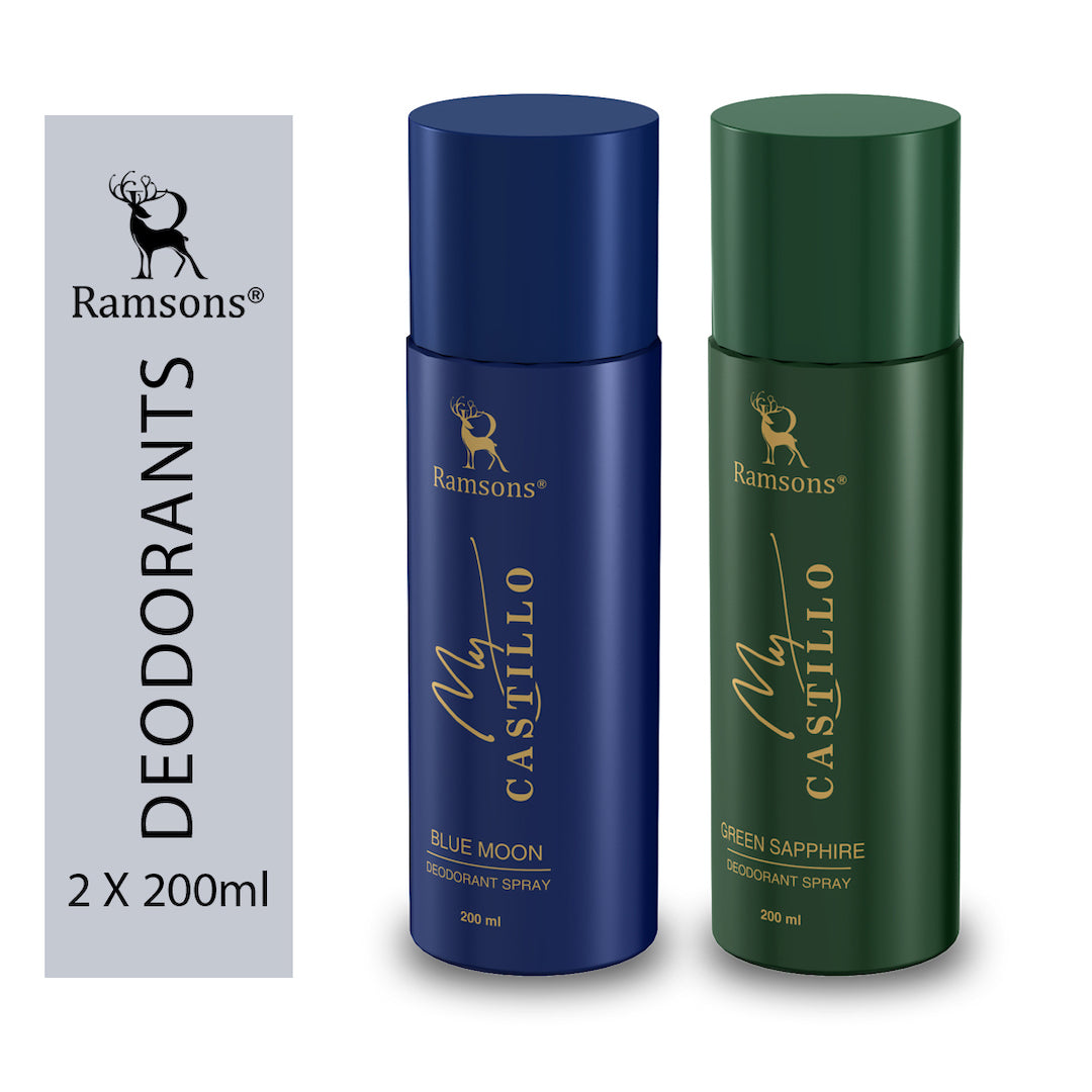 My Castillo Green Sapphire & Blue Moon Deo Combo Pack - 2 x 200ML