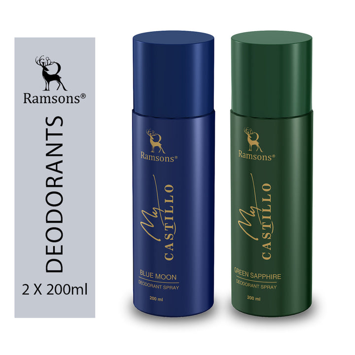 My Castillo Green Sapphire & Blue Moon Deo Combo Pack - 2 x 200ML