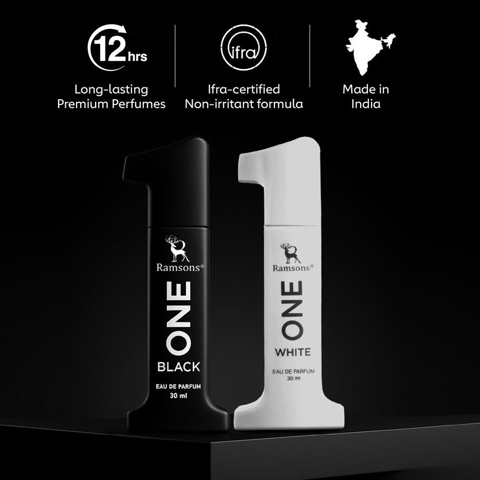 One White + One Black Parfum Combo Pack - 2 x 30ML