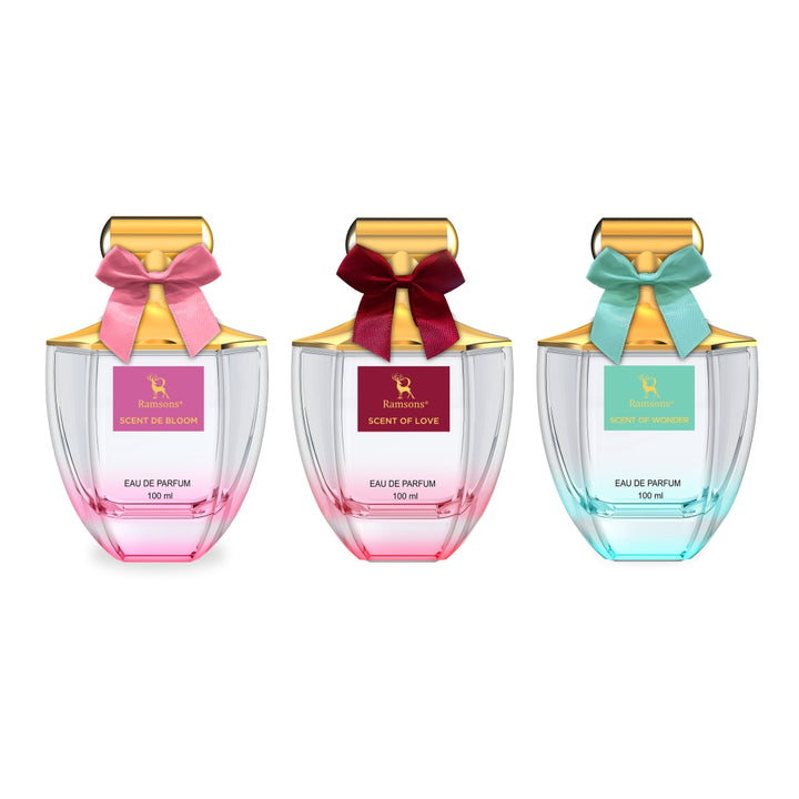 Rakhi Combo - Scent de Bloom, Love & Wonder Parfum Combo Pack - 3 x 100ML