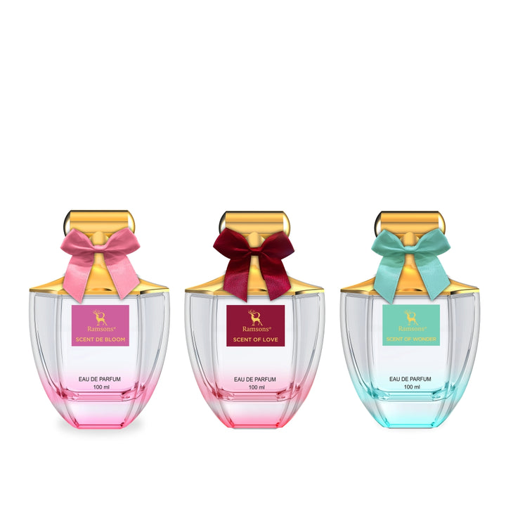 Scent de Bloom, Love & Wonder Parfum Combo Pack - 3 x 100ML