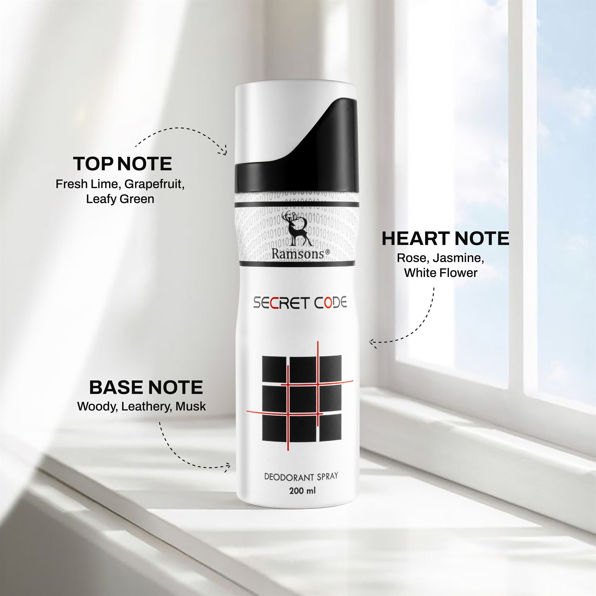 Secret Code - Deodorant Spray - 200ML