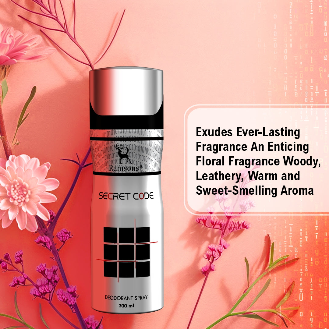 Secret Code - Deodorant Spray - 200ML – Ramsons Perfumes