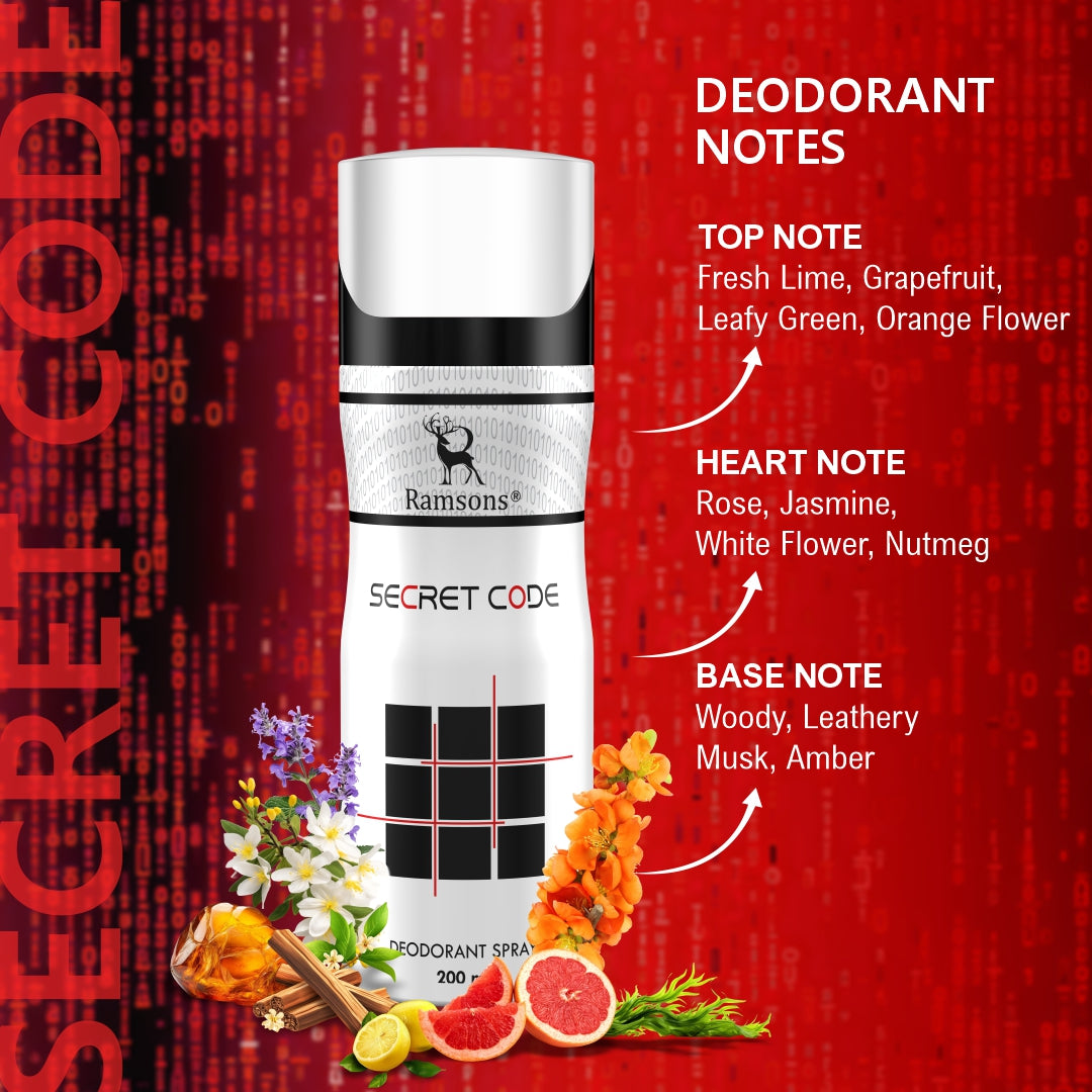 Secret Code - Deodorant Spray - 200ML