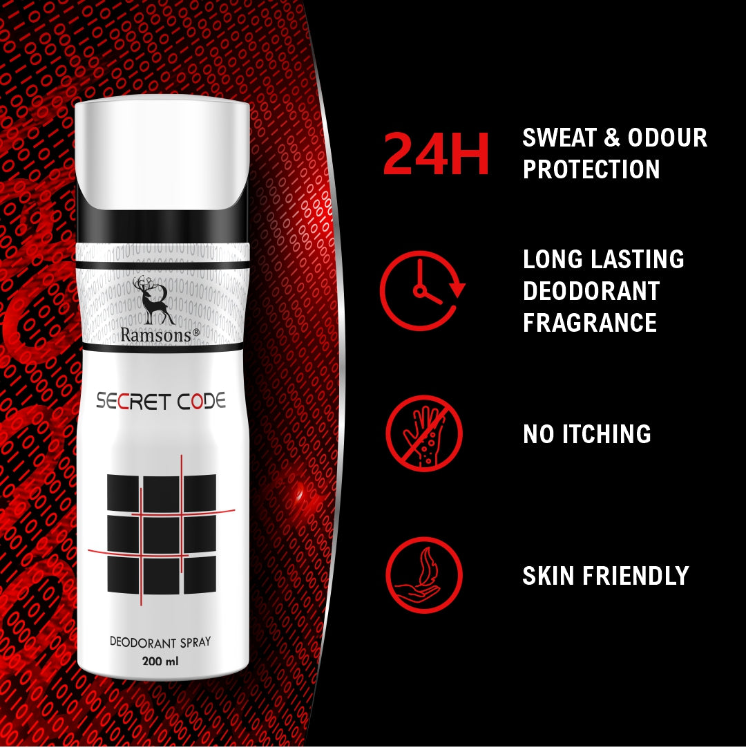 Secret Code - Deodorant Spray - 200ML