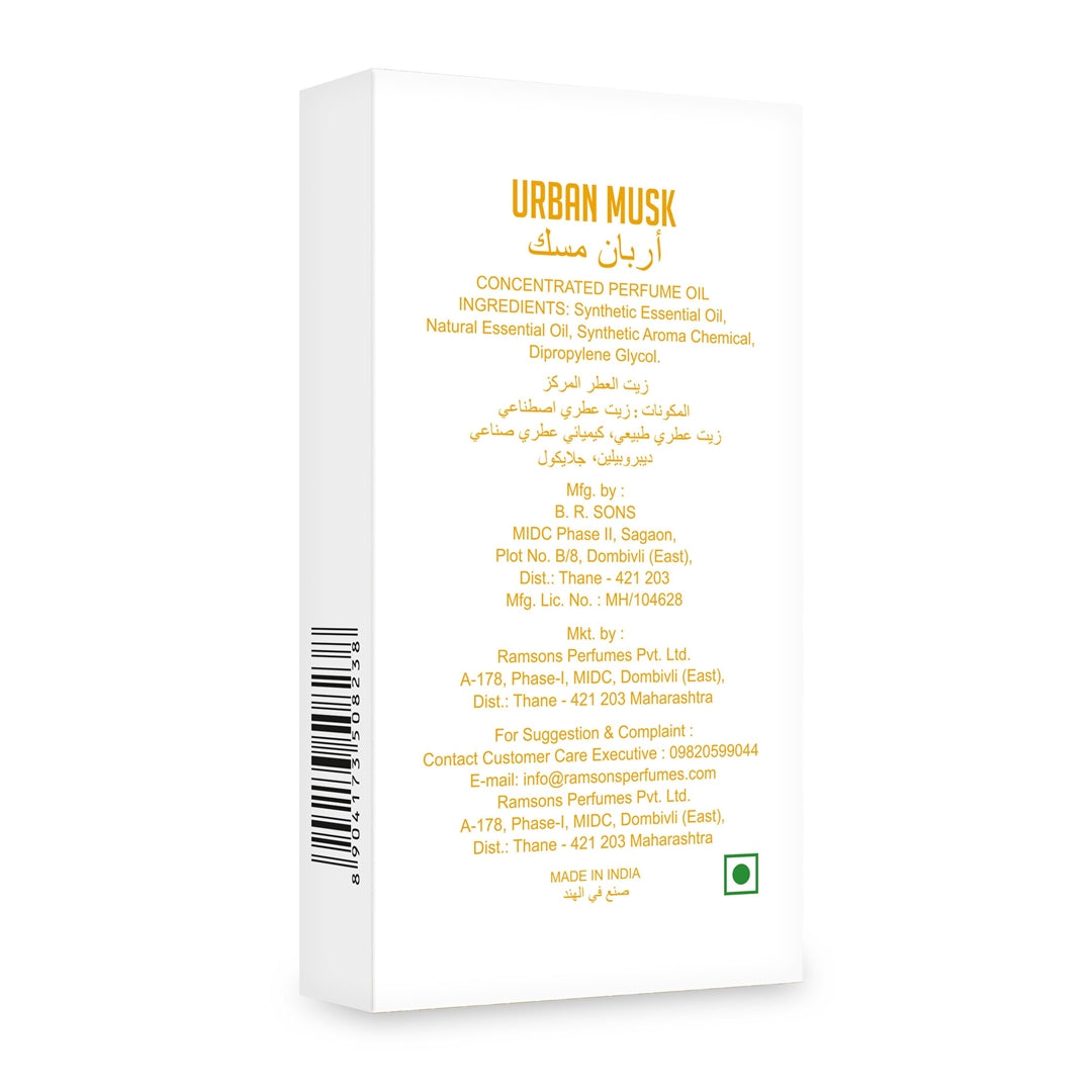 Urban Musk - Concentrated Perfume Oil - 6ML