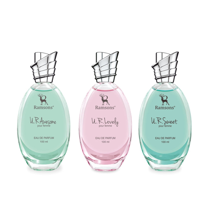 Rakhi Combo - U.R.Lovely + U.R.Sweet + U.R.Awesome Parfum Combo Pack - 3 x 100ML