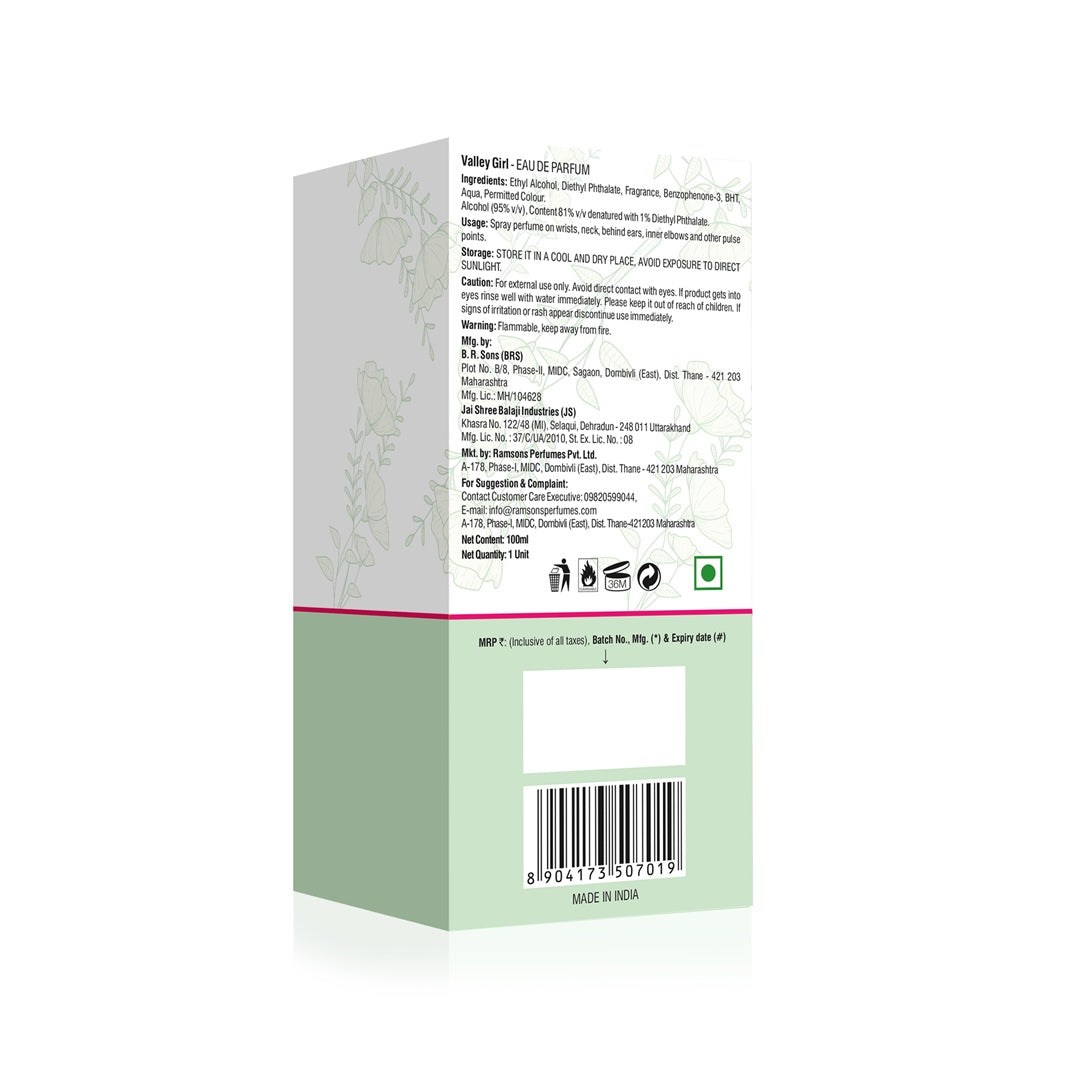 Valley Girl - Eau De Parfum - 100ML