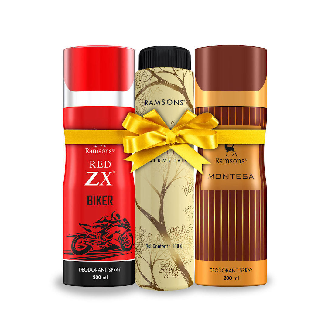 Exotica Talc 100G, Biker & Montesa 200ML Deo Combo Pack