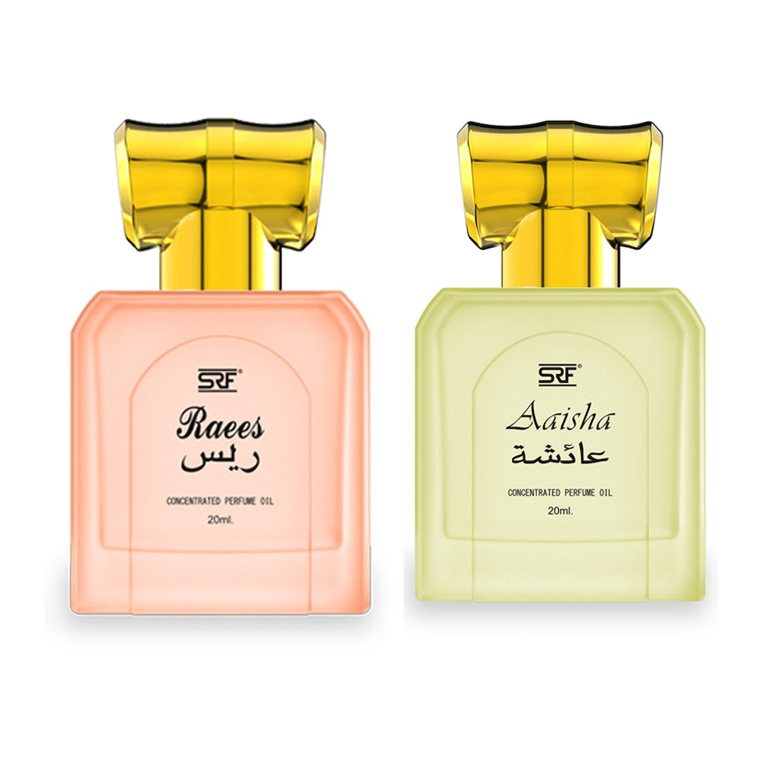 SRF Raees & Aaisha Concentrated Perfume Oil Combo Pack - 2 x 20ML
