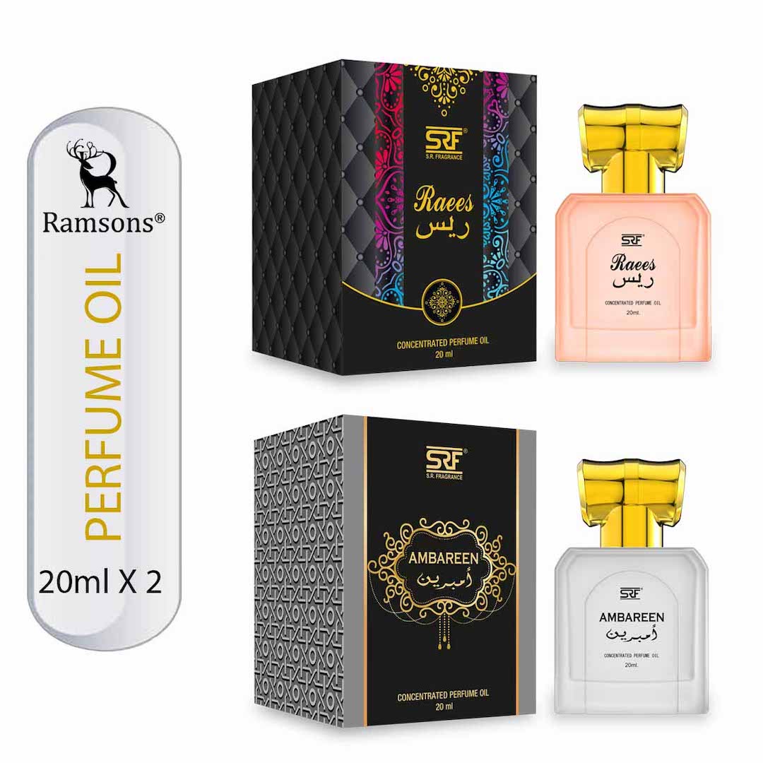 SRF Raees & Ambareen Concentrated Perfume Oil Combo Pack - 2 x 20ML