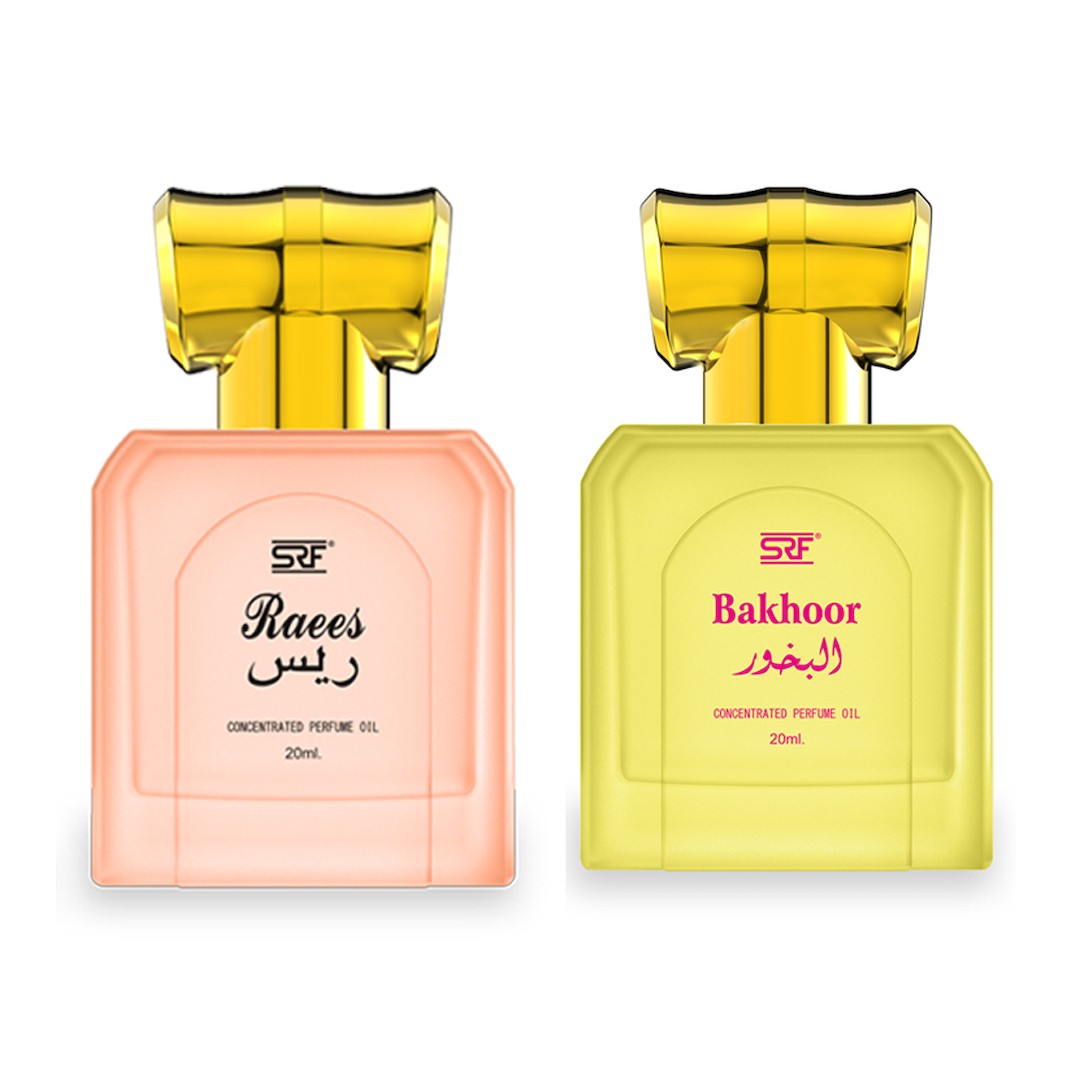 SRF Raees & Bakhoor Concentrated Perfume Oil Combo Pack - 2 x 20ML