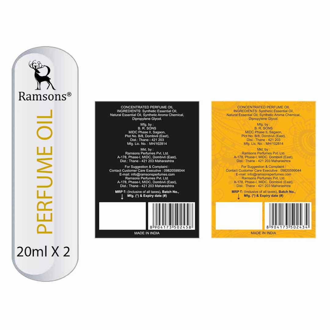 SRF Raees & Bakhoor Concentrated Perfume Oil Combo Pack - 2 x 20ML
