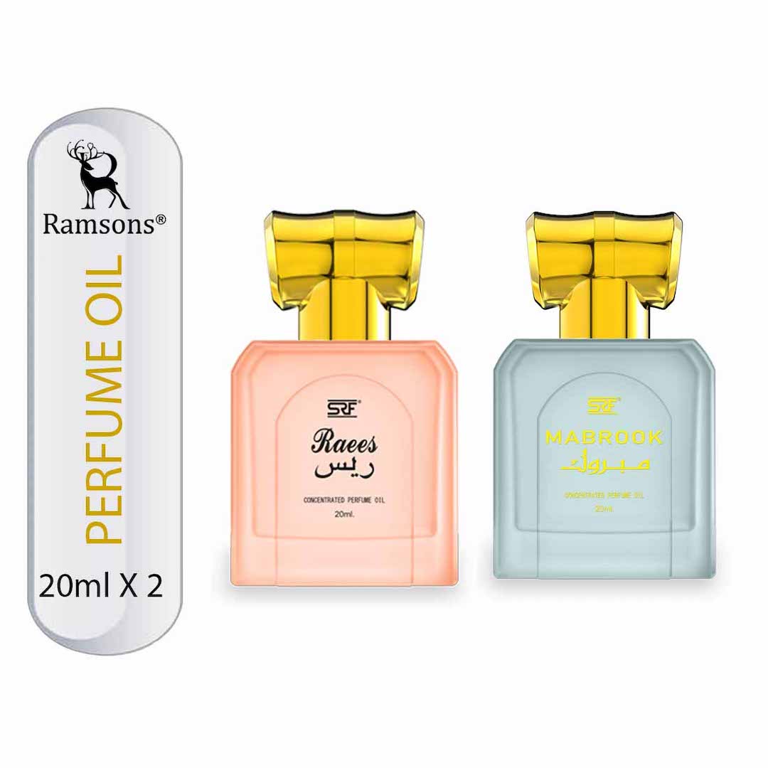 SRF Raees & Mabrook Concentrated Perfume Oil Combo Pack - 2 x 20ML