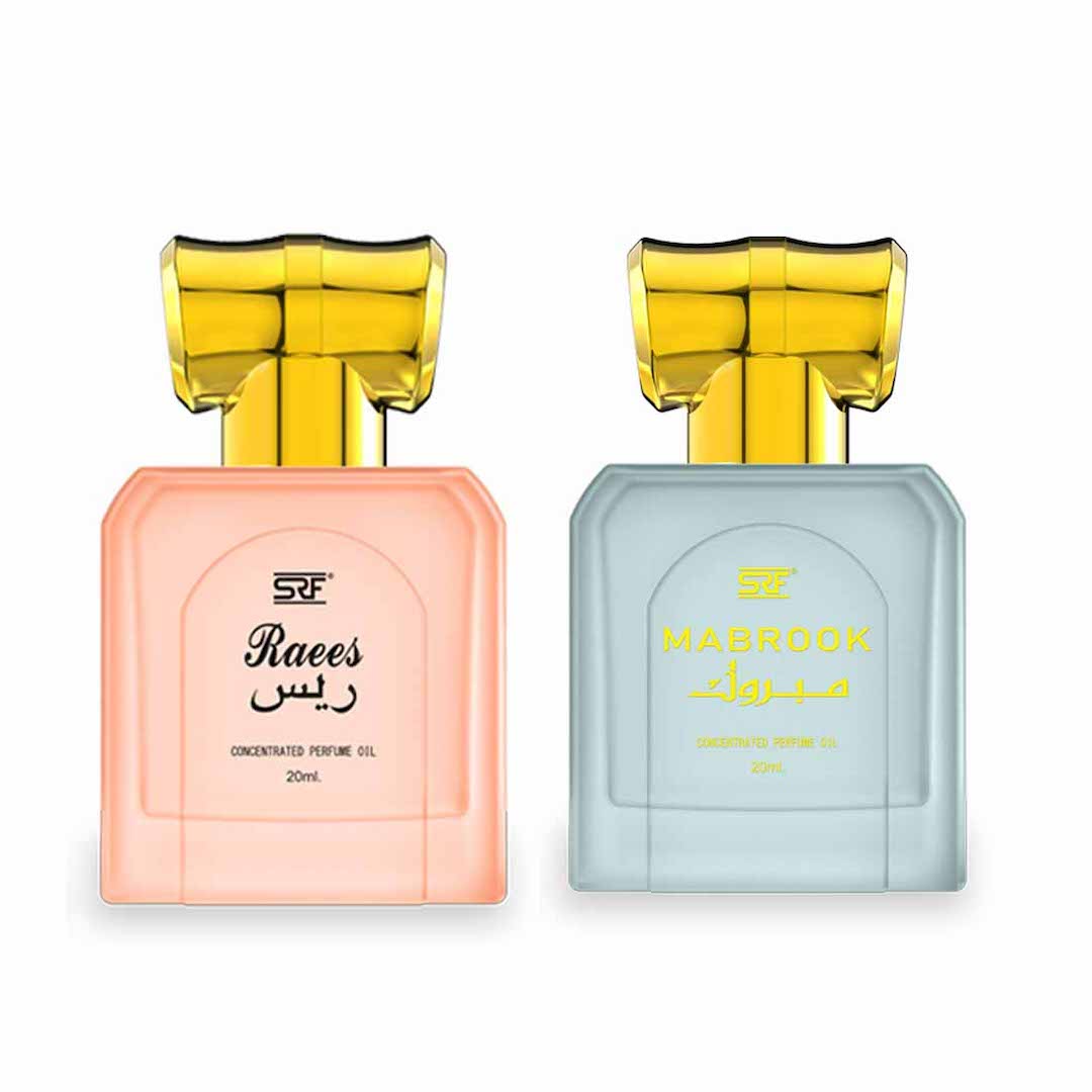 SRF Raees & Mabrook Concentrated Perfume Oil Combo Pack - 2 x 20ML