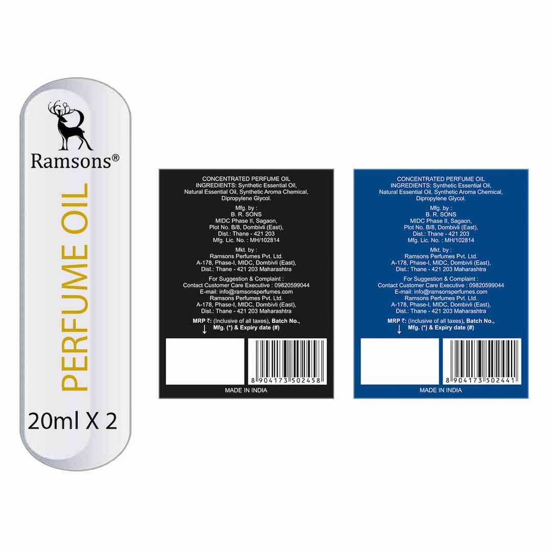 SRF Raees & Mabrook Concentrated Perfume Oil Combo Pack - 2 x 20ML