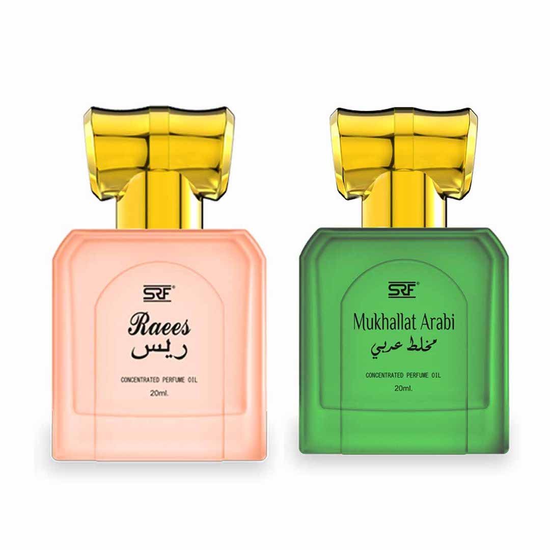 SRF Raees & Mukhallat Arabi Concentrated Perfume Oil Combo Pack - 2 x 20ML