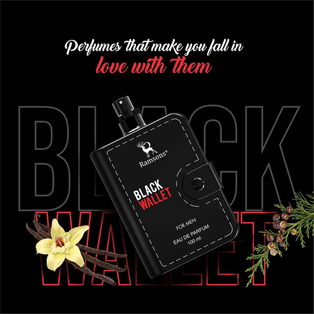 Black Wallet For Men - Eau De Parfum