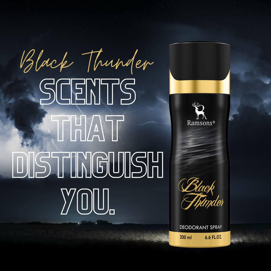 Black Thunder Deodorant Spray