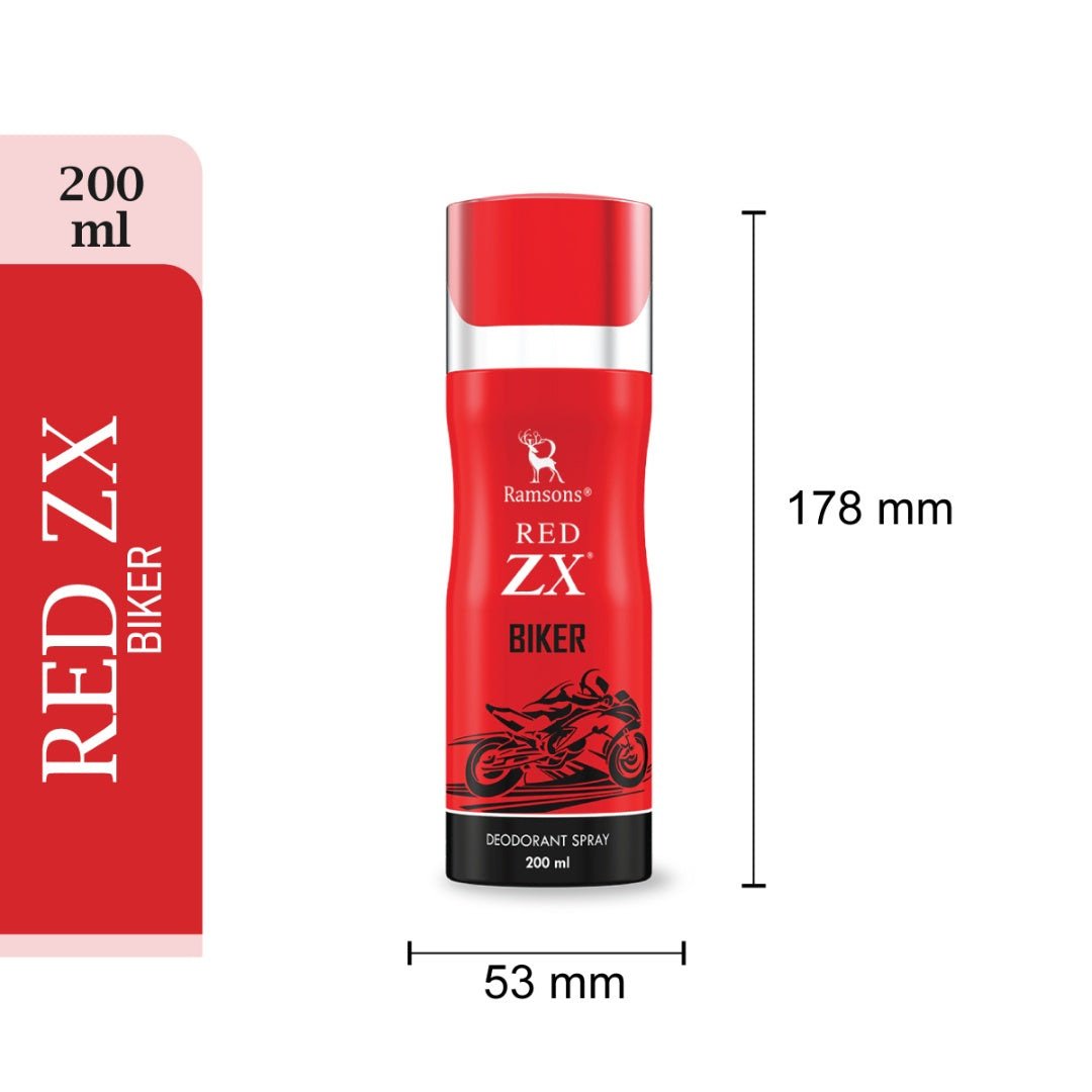 RED ZX BIKER Deodorant Spray – Ramsons Perfumes