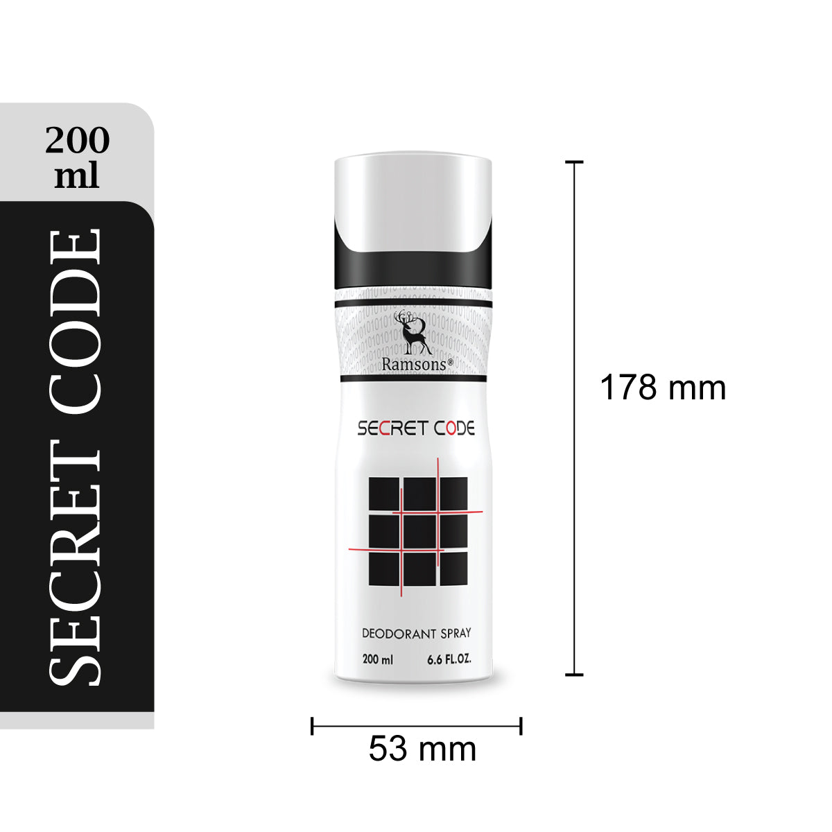Secret Code - Deodorant Spray - 200ML – Ramsons Perfumes