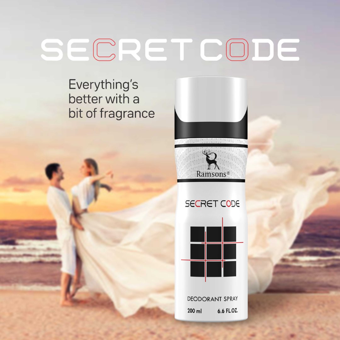 Secret Code - Deodorant Spray - 200ML – Ramsons Perfumes